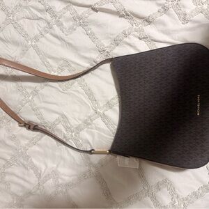 Michael Kors Black and Brown Shoulder Bag